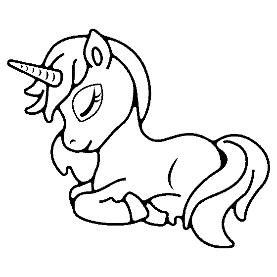 Free Baby Unicorn Coloring Pages